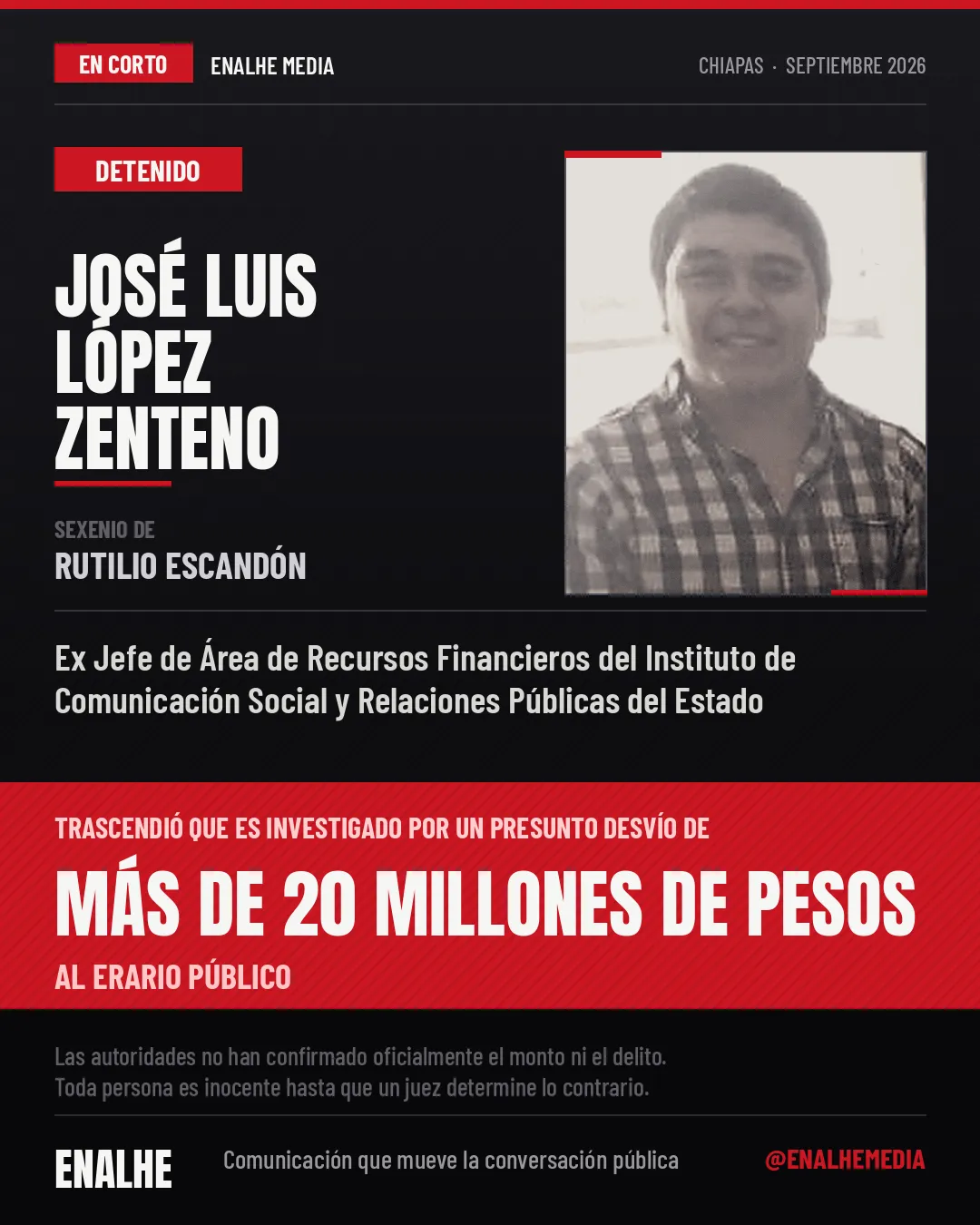CAE OPERADOR FINANCIERO DE ICOSORP DEL SEXENIO DE RUTILIO ESCANDÓN