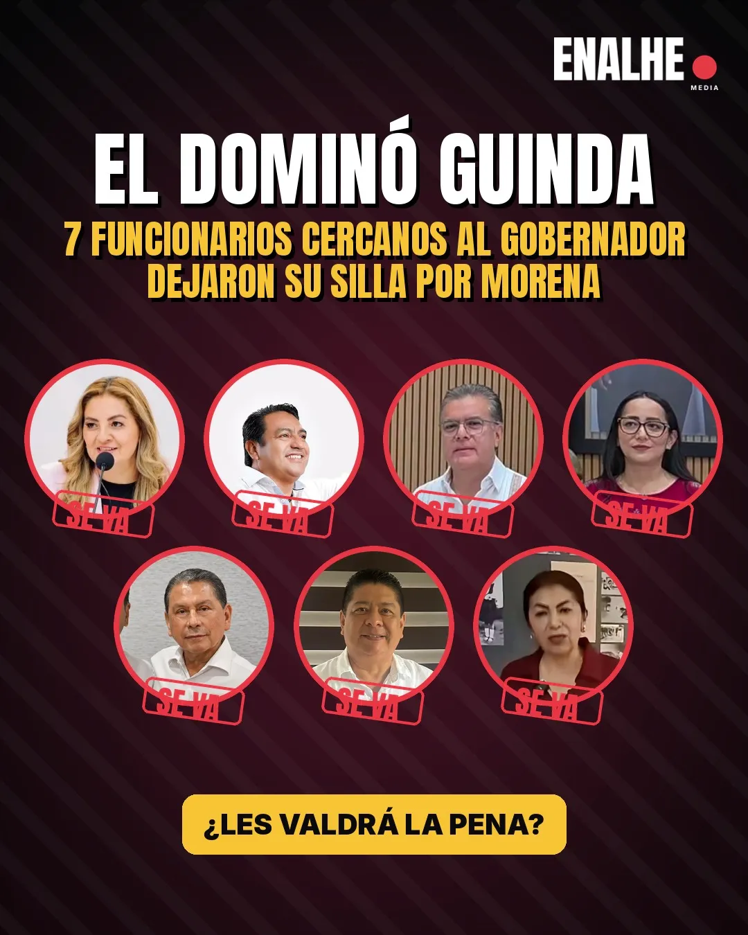 El dominó guinda: siete funcionarios cercanos a Eduardo Ramírez dejan el cargo para buscar candidatura con Morena