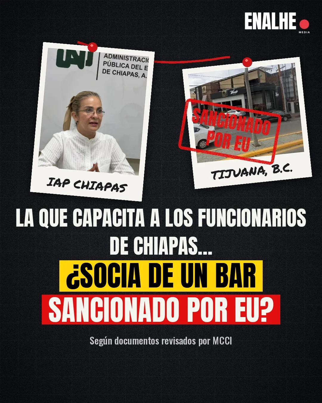 De la lista negra de Washington a un instituto en Chiapas: la titular del IAP aparece como socia de un bar sancionado por EU